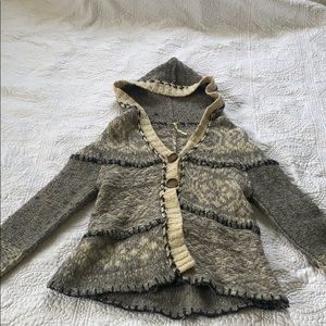 Free People bohemian hoodie/poncho